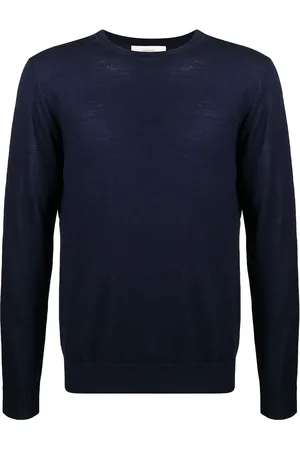 PRINGLE OF SCOTLAND Embroidered-logo crew-neck jumper