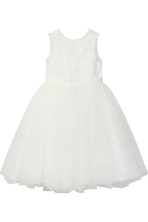 Sarah Louise Floral-embroidered dress