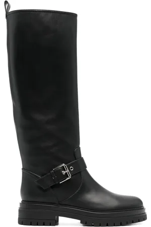 Gianvito Rossi Buckled leather boots