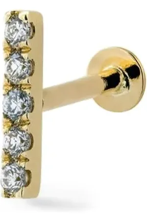 Lark & Berry 14kt yellow Modernist diamond single earring