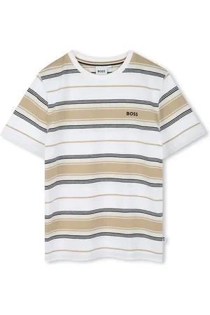 HUGO BOSS Logo-print striped T-shirt