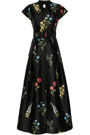 Sachin & Babi Marta floral-print gown