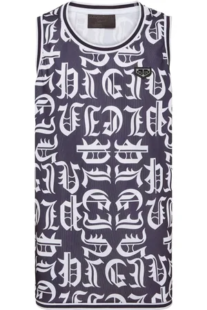 Philipp Plein All-over logo-print tank top