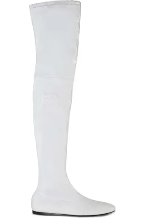 Puccini Embroidered logo slip-on boots