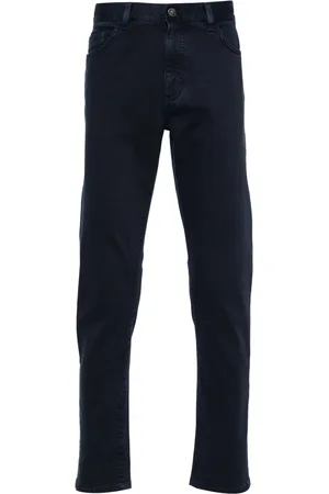 Ermenegildo Zegna Logo-patch mid-rise jeans
