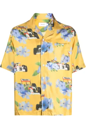 Rhude Floral-print silk shirt