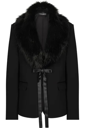 Dolce & Gabbana Faux-fur collar blazer