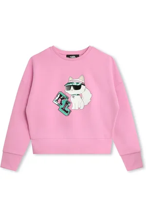 Karl Lagerfeld Choupette-print cotton sweatshirt