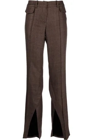 The Mannei Newport pleated flared trousers