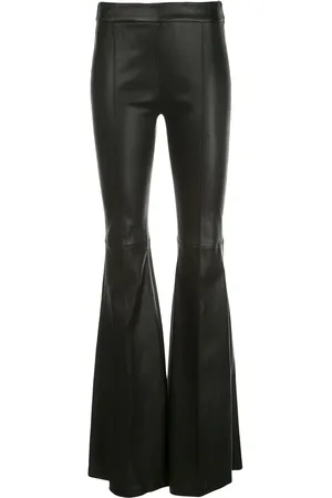 ROSETTA GETTY Leather flared trousers