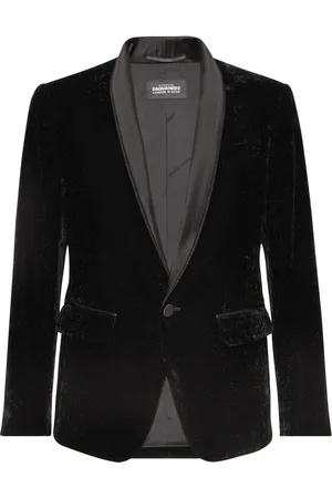 Dsquared2 Single-breasted velvet blazer