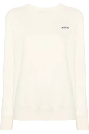 Autry Logo-patch cotton sweatshirt