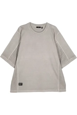 FIVE CM Lace-panelled cotton T-shirt