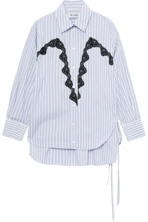 The Attico Lace-trim shirt