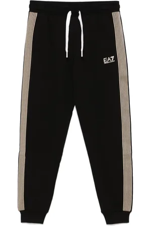 EA7 Side-stripe track pants
