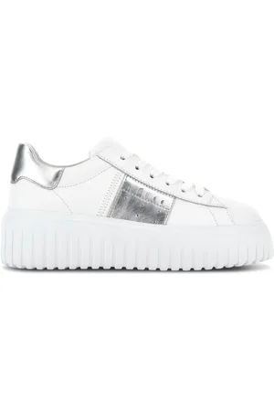 Hogan H-Stripes lace-up leather sneakers