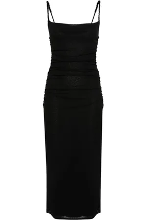 Nanushka Alexa ruched midi dres