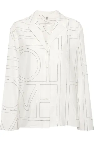 Totême Monogram-embroidered shirt