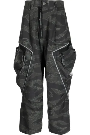 MOSTLY HEARD RARELY SEEN 3D drop-crotch trousers