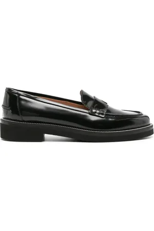Aquazzura Aqua leather loafers