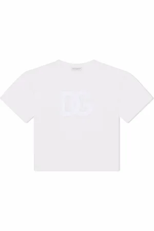 Dolce & Gabbana DG-logo openwork T-shirt