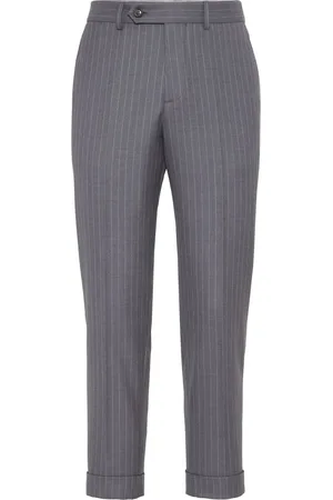 Brunello Cucinelli Tapered-leg wool trousers