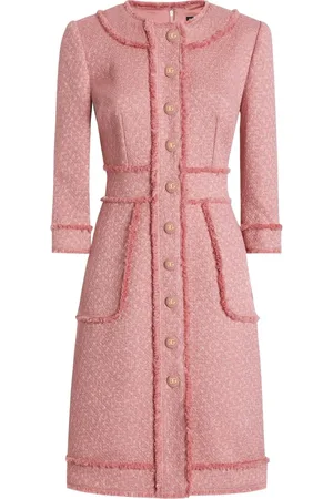 Dolce & Gabbana Frayed-edge midi dress