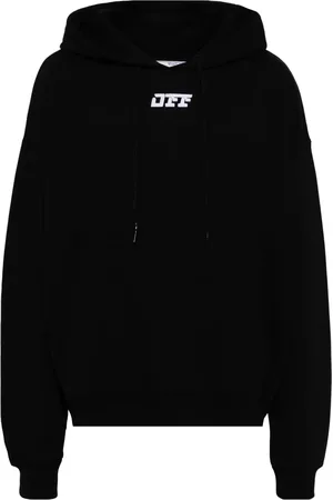 OFF-WHITE Logo-print cotton hoodie