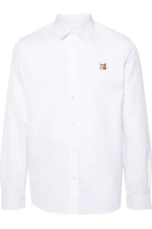 Maison Kitsuné Fox-motif cotton shirt