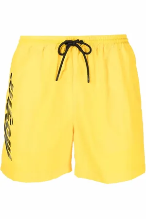 Msgm Logo-print drawstring swim shorts