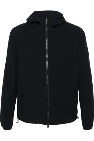 HERNO Debossed-logo water-repellent jacket