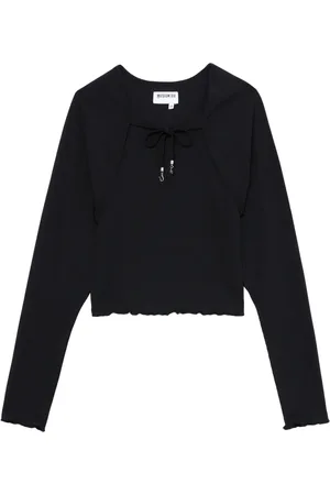 Musium Div. Bolero-layered knitted top