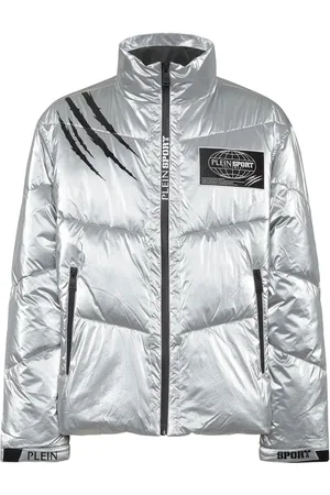 Philipp Plein Printed zipped padded jacket