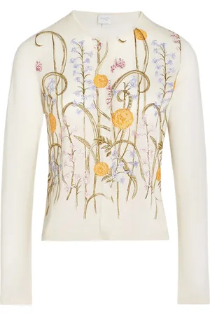 Giambattista Valli Marigold Bouquets-motif cardigan