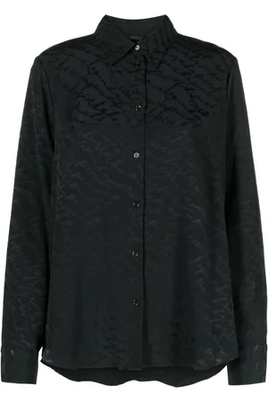 Pinko Patterned-jacquard long-sleeve shirt