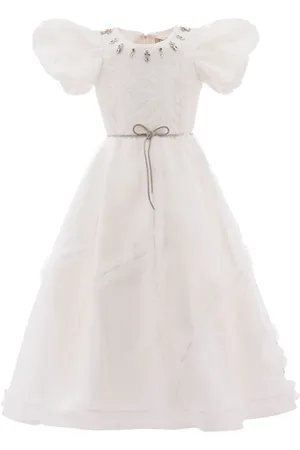 Tulleen Raineri puff-sleeves dress