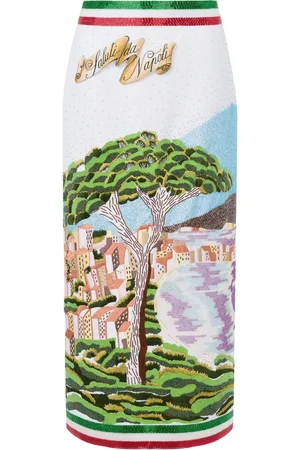 Moschino Bead-embellished midi skirt