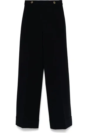 Twin-Set Cady high-waist trousers