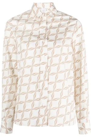 ELEVENTY Geometric-print cotton shirt