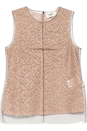 Fendi Floral-lace top