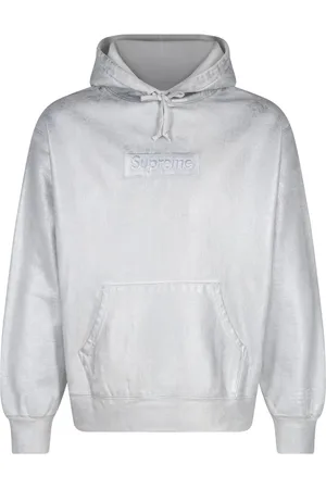 Supreme X MM6 Maison Margiela foil box logo hoodie
