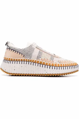 Chloé Whipstitch-trim sneakers