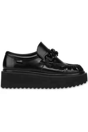 Moschino Chain link-detail flatform loafers