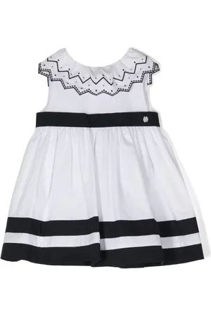 PATACHOU Zigzag-embroidered sleeveless dress