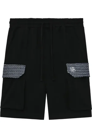 FIVE CM Tweed-detailing cotton shorts