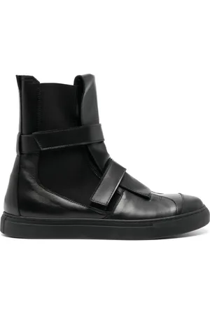 Nicolas Andreas Taralis Touch-strap high-top leather sneakers