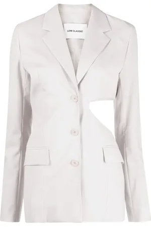 Low Classic Single-breasted cut-out wool blazer