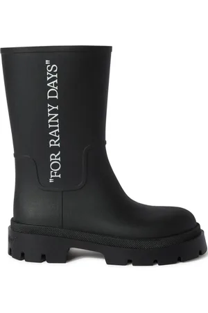 OFF-WHITE Slogan-print boots