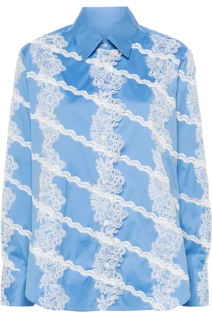 Viktor & Rolf Lace-detail poplin shirt