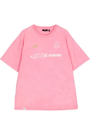 FIVE CM Slogan-print cotton T-shirt